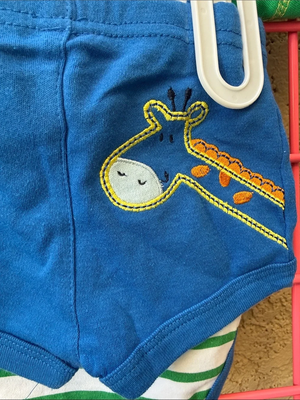 New Vintage multicolored Baby Togs cotton 3pc set